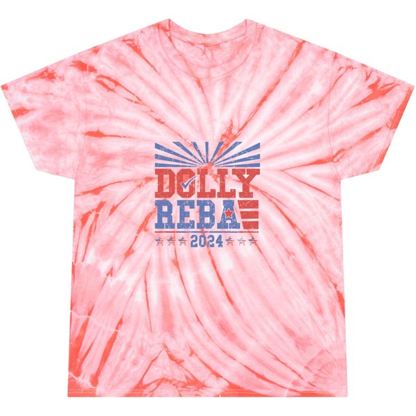 Dolly And Reba 2024 Presidential Tie Dye T-Shirts For Fans-image