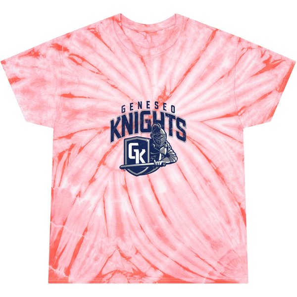 Suny Geneseo Knights Distressed Logo Pullover Tie Dye T Shirts-image