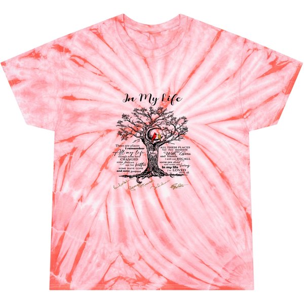 The Beatless In My Life There Are Places I Remember All My Life All These Tie Dye T-Shirts-image