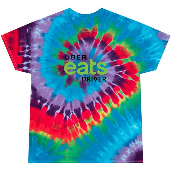 Uber Eats Driver Logo Uniform Tie Dye T Shirts-image