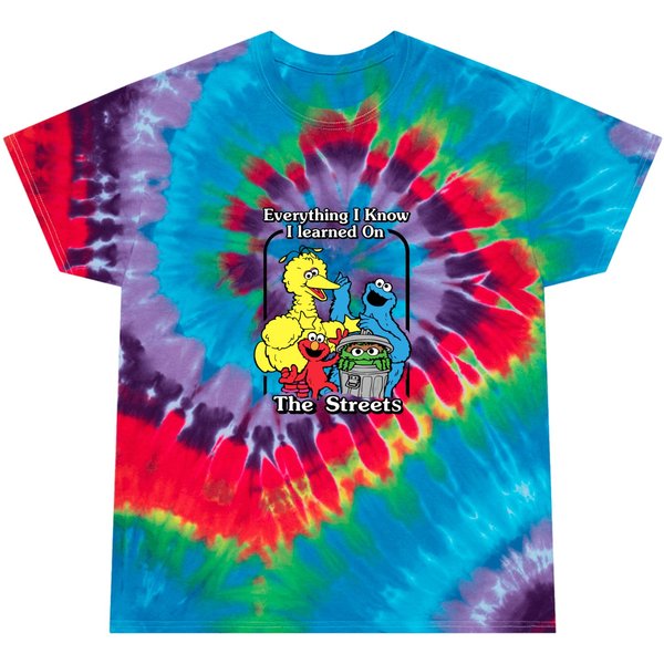 Everything I Know I Learned On The Streets Funny Men Women T Tie Dye T Shirts-image