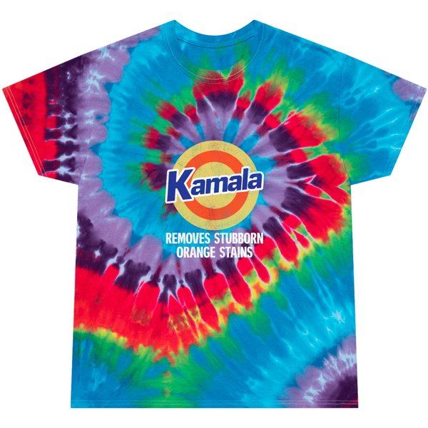 Kamala Removes Stubborn Orange Stains, Kamala Harris 2024 Tie Dye T Shirts-image