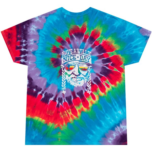 Country Music Have A Willie Nice Day Tie Dye T Shirts-image
