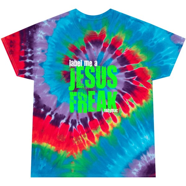 Tobymac Label Me A Jesus Freak Logo Tie Dye T Shirts-image