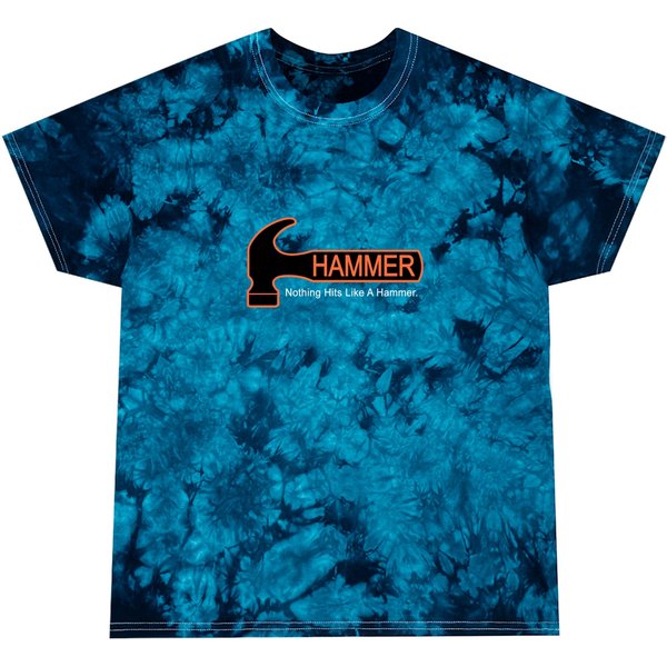 Hammer Bowling Men's Black Tie Dye T Shirts-image