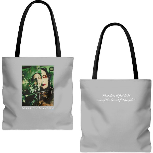 Marilyn Manson 1997 Tote Bags (Aop) How Does It Feel To Be One Of The Beautiful Gift-image