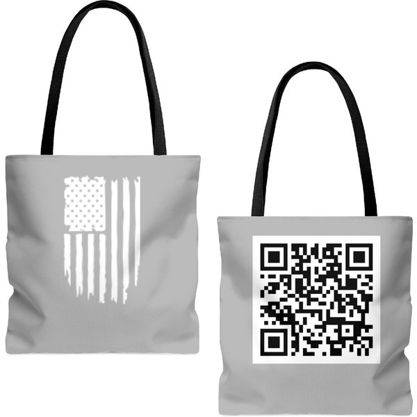 Viral Trump Dance Ymca Qr Code Tote Bags (Aop) - Funny Trump Dance Tote Bags (Aop)-image