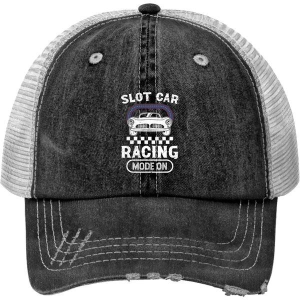 Slot Car Racing Mode On Slot Racing Track Car Hobby Trucker Hats