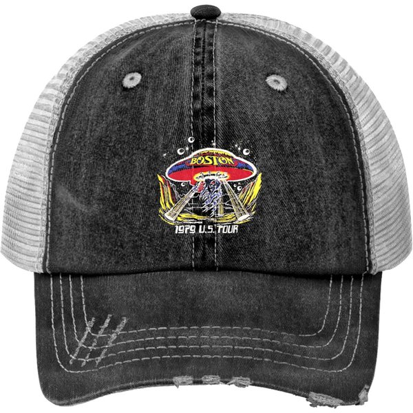 Boston 1979 U.S. Tour Print Trucker Hat-image