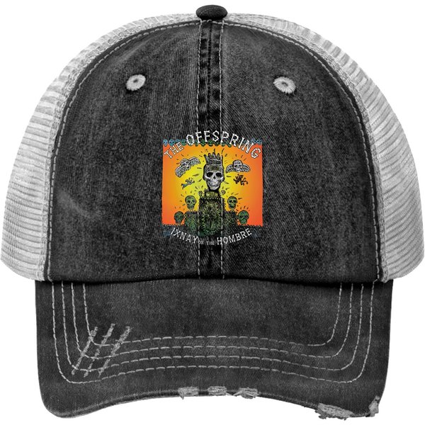 The Offspring Ixnay On The Hombre Print Trucker Hat, The Offspring Band Print Trucker Hat