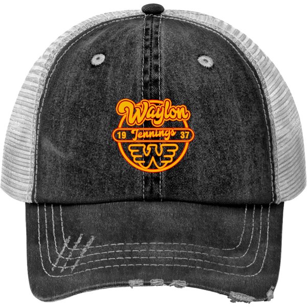 Waylon 1937 - Waylon Jennings - Print Trucker Hats-image