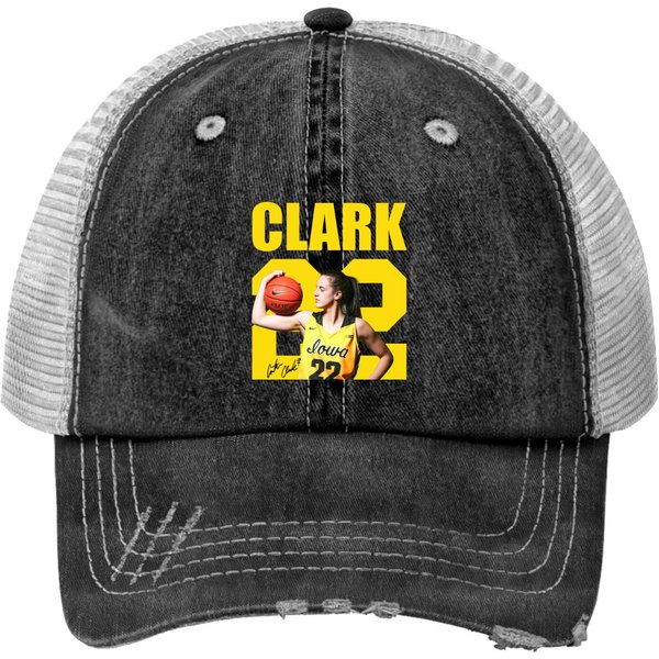 Caitlin Clark Trucker Hats, 2023 Abbey Road Sydney Affolter Caitlin Clark Print Trucker Hats-image