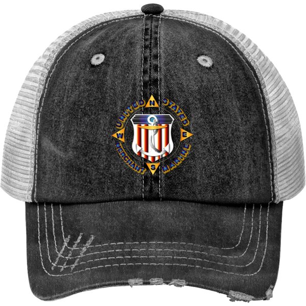 Emblem - Us Merchant Marine Print Trucker Hats-image