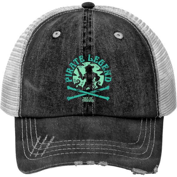 Pirate Legend Sea Of Thieves Design Print Trucker Hat-image