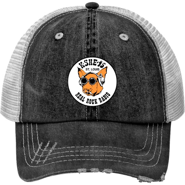 Kshe 95 Real Rock Radio Station St. Louis Area Zip Print Trucker Hats-image