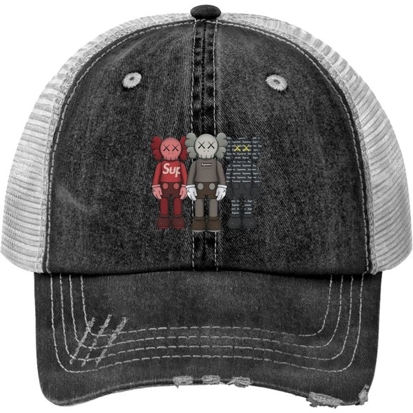 Kaws Print Trucker Hat - Creative Merchandise-image