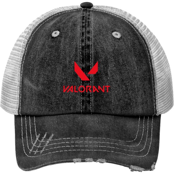 Valorant Logo Trucker Hats, Video Game Trucker Hats-image