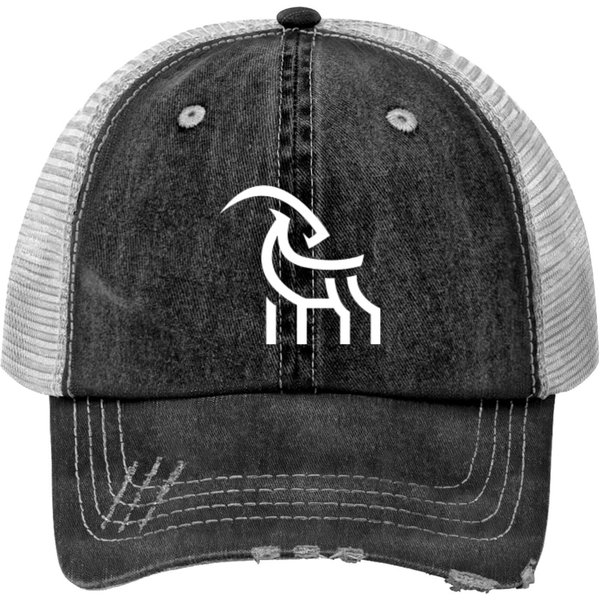 Simple Mountain Goat Icon - Mountain Goat - Print Trucker Hats-image