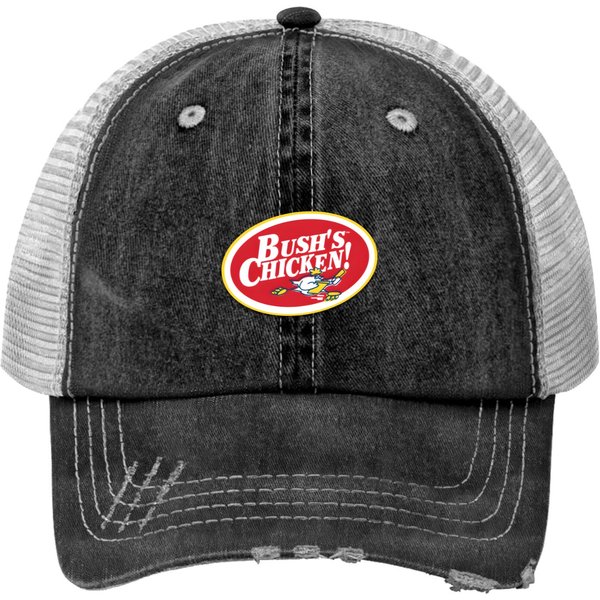 Bush's Chicken! Food Logo Chain Restaurant Trucker Hats-image