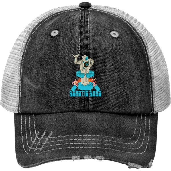 The Beastie Boys Kids Trucker Hats Robot Print Trucker Hats-image