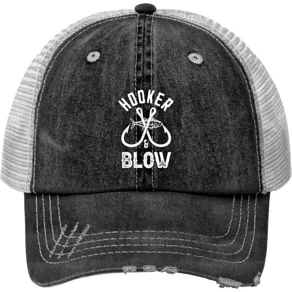 Hooker And Blow Fishing Fathers Day Trucker Hats