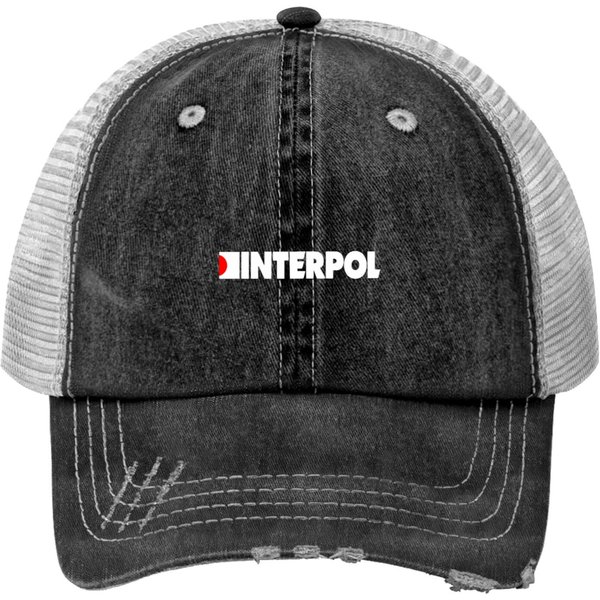 Interpol Band Logo Print Trucker Hats-image