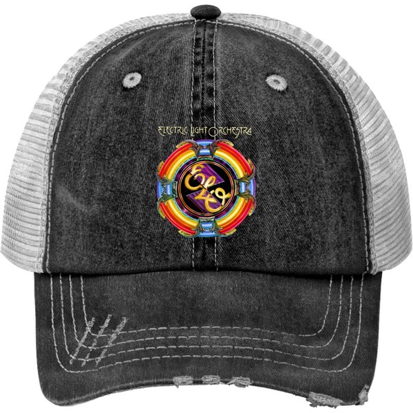 Electric Light Orchestra Elo Rock Black Unisex Size Trucker Hats-image