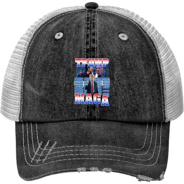 Trump Maga Trucker Hats-image