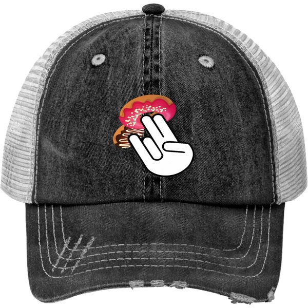 2 In The Pink 1 In The Stink Dirtyss Donut Funny Gift For Men Women Trucker Hats-image