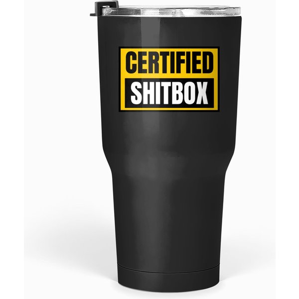 Certified Shitbox Car Bumper Tumblers 30 Oz-image