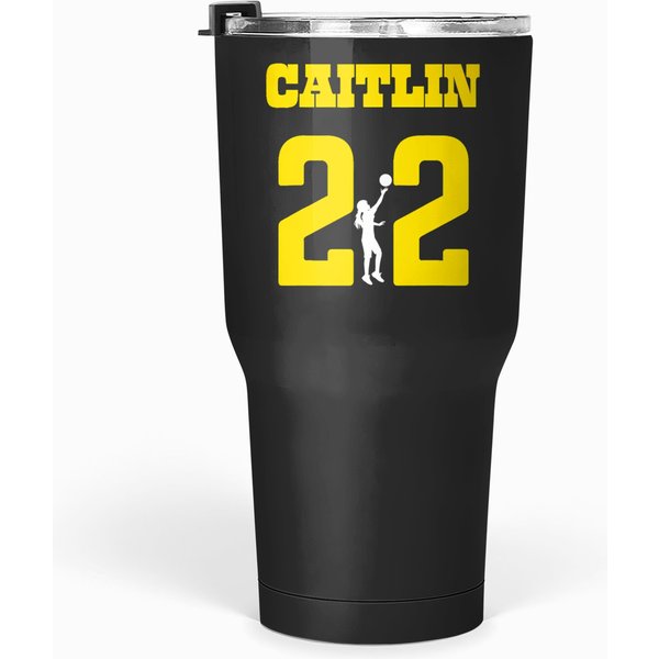 Caitlyn Clark 22 Iowa Girls And Boys T Tumblers 30 Oz