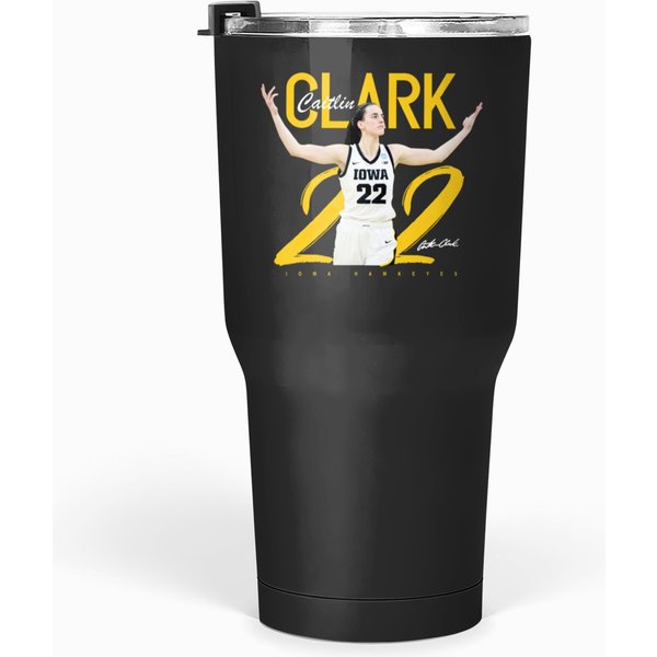 Caitlin Clark American Basketball Tumblers 30 Oz-image