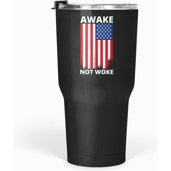 Awake Not Woke (2) Tumblers 30 Oz-image