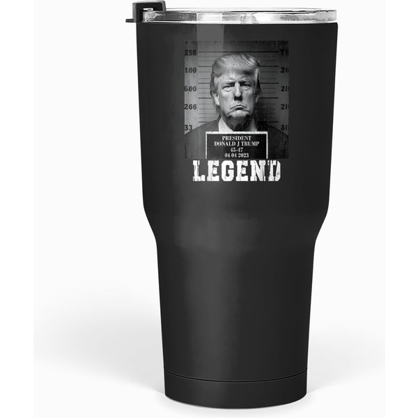 Trump 2024 Mugshot President Legend Shoes Amp Je Tumblers 30 Oz-image