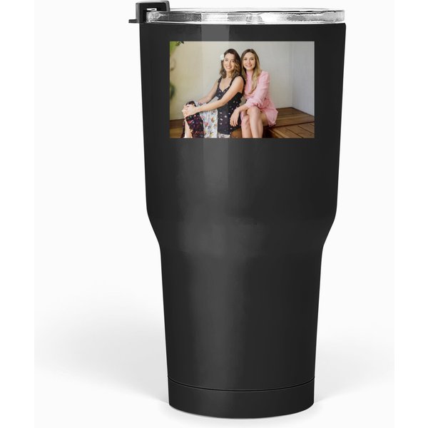 Aubrey Plaza And Elizabethh Olsen Tumblers 30 Oz