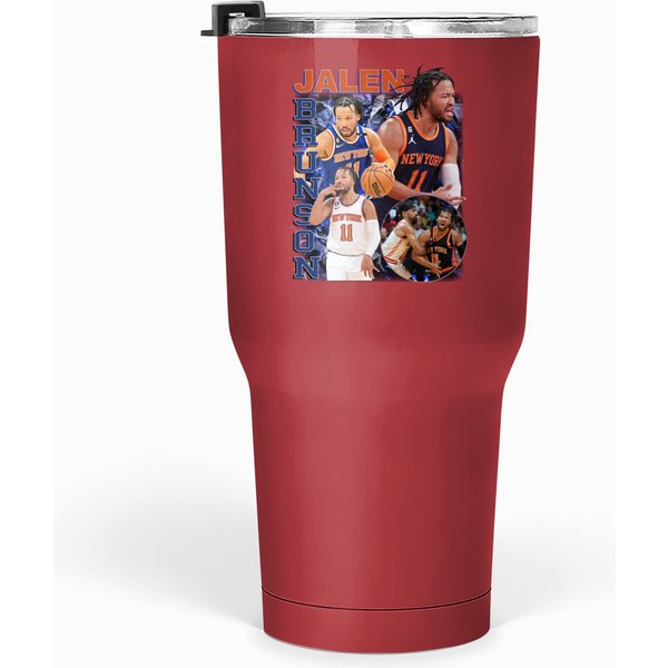Jalen Brunson 30 Oz Basketball Tumblers-image