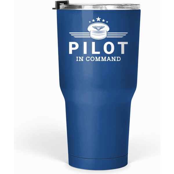 Pilot In Command - Aviation Design Tumblers 30 Oz-image
