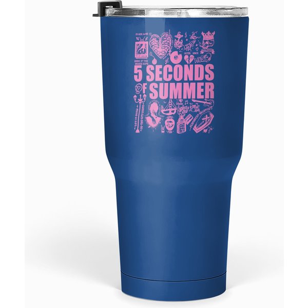 5 Seconds Of Summer Doodle Art Tumblers 30 Oz