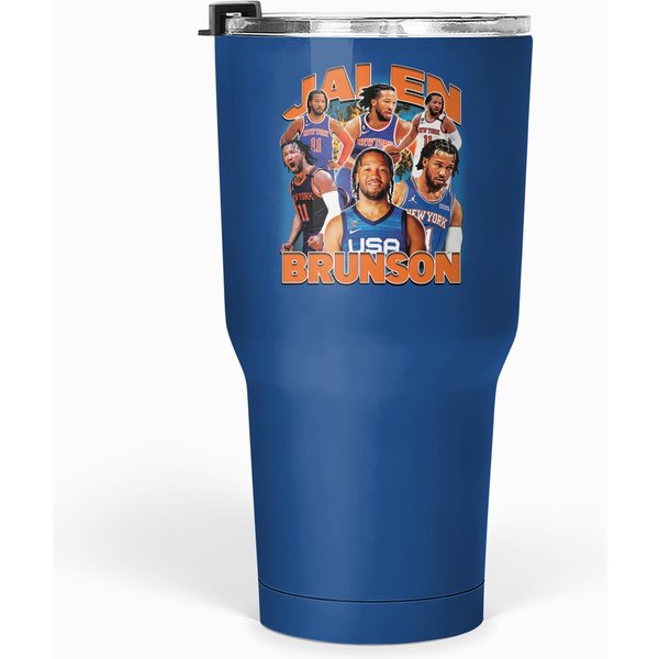 Knicks Jalen Brunson Tumblers 30 Oz-image
