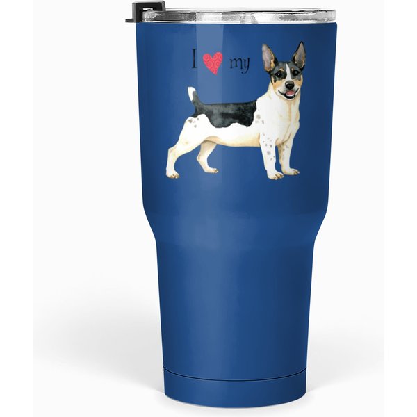 I Love My Teddy Roosevelt Terrier Tumblers 30 Oz-image
