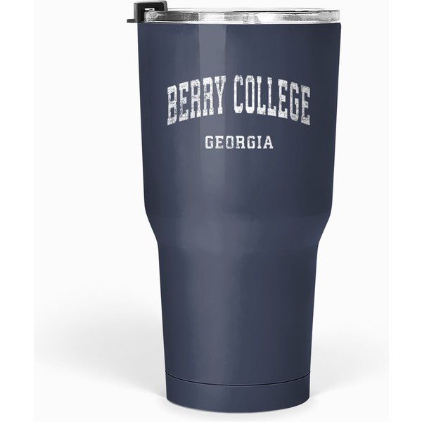 Berry College Georgia Ga Vintage Athletic Sports Design Sweat Tumblers 30 Oz-image
