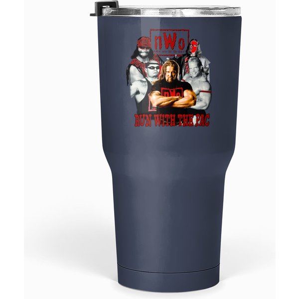 N.W.O Wolfpac Vintage 1998 Pro Wrestling Tumblers 30 Oz-image