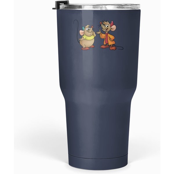 Jaq And Gus 30 Oz Tumblers - Featuring Cinde Mice And Princess-image