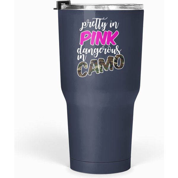 Pretty In Pink Dangerous In Camo Tumblers 30 Oz-image