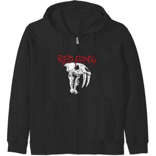 Red Fang Zip Hoodies-image