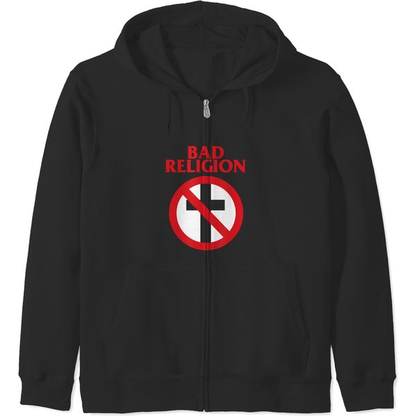 Bad Religions Crossbuster Punk Logo T Merch Zip Hoodies