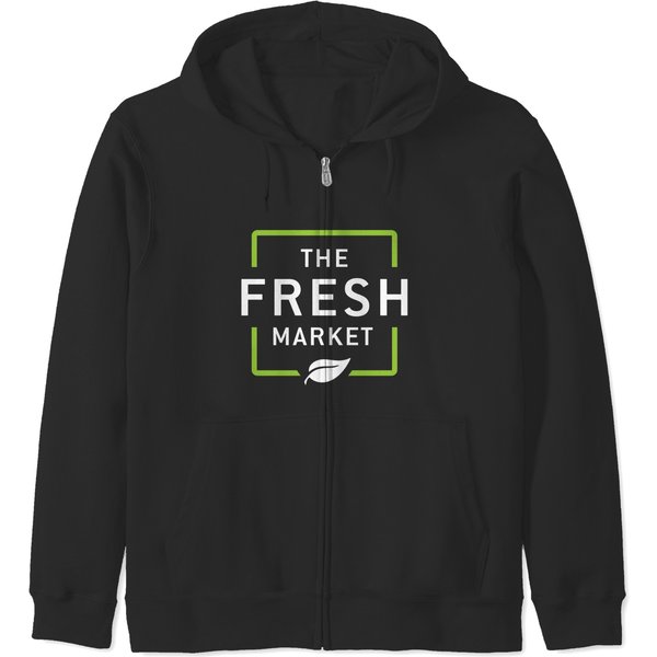 The Fresh Market Logo Zip Hoodies