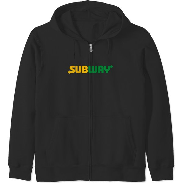 Subway Restaurant Logo Zip Hoodies-image