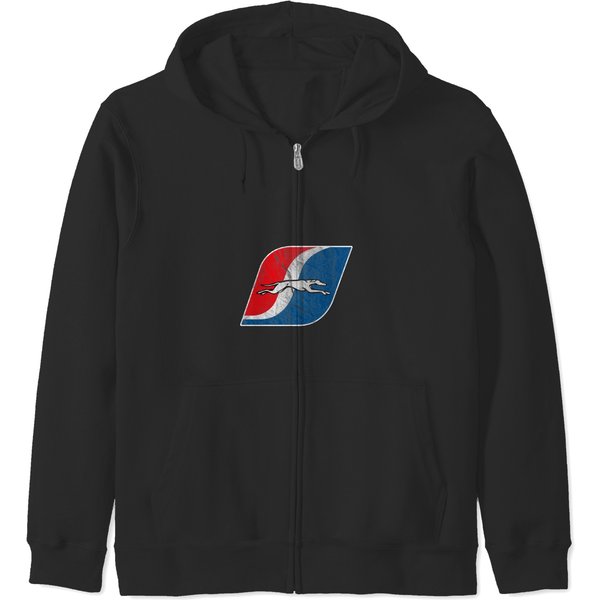 Greyhound Vintage Bus Line Zip Hoodies-image