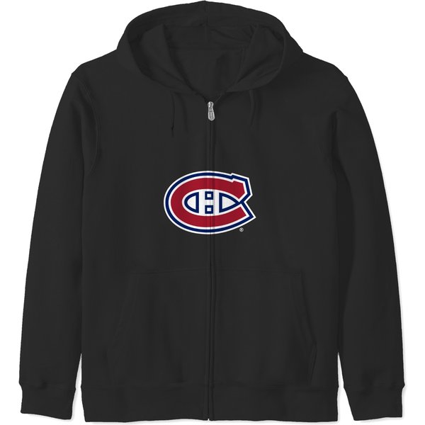 Montreal Team Canadiens Logo Zip Hoodies-image